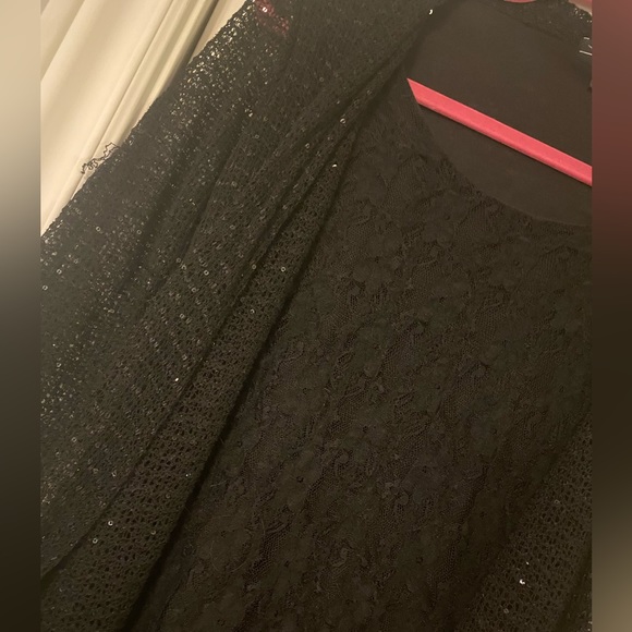 Vintage SML Design Floral Lace Dress Shirt - Picture 2 of 5